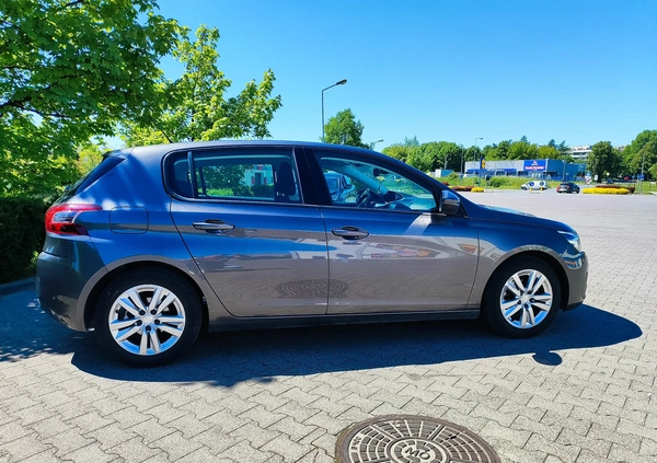 Peugeot 308 cena 48400 przebieg: 62000, rok produkcji 2018 z Kraków małe 137